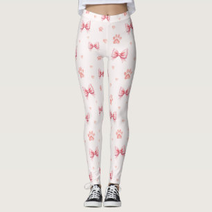 Rosa - menyfliksområdet, Mönster för hjärt- och fä Leggings