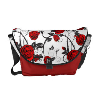 Rosa messenger bag för en klockas slag