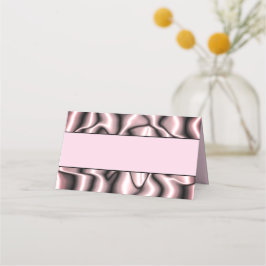 Rosa Metall ortskort Placeringskort