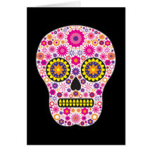 Rosa mexicansk sockerskalle
