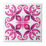 Rosa Mexikanska bröllopsfavoriter för kalavera Kakelplatta<br><div class="desc">Shock rosa magenta De spanska mexikanska Talavera-plattorna elegant bröllop är för tryckta keramiska plattor,  ett dynamiskt djärvt färger modernt mexikanskt spanska Hacienda stil bröllop-blommande färg-keramiska plattor.</div>