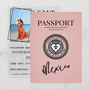 Rosa Mexiko Passport Spara datum Datumet