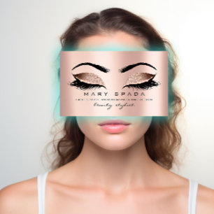 Rosa Micorblading för Makeupögonbrynsnärtar nag Visitkort