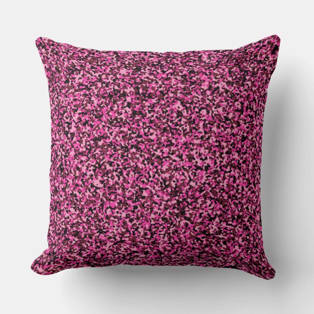 Rosa Micro Camo Dekorativ kudde (Framsida)