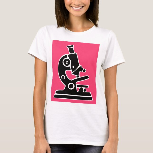 Rosa mikroskop tee (Framsida)