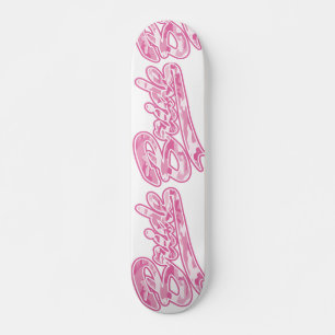Rosa militärbride Camouflage Mini Skateboard Bräda 18,5 Cm