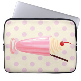 Rosa Milkshake och Polka dots Laptop sleeve