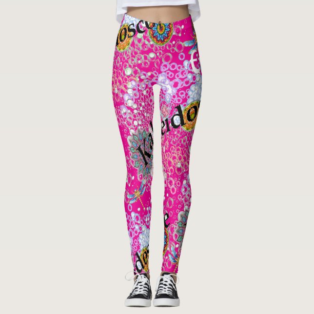 Rosa Milkshake Steampunk Leggings (Framsida)
