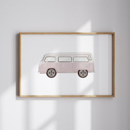 Rosa mini van poster vintage