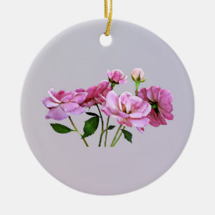 Rosa Miniature Ro Julgransprydnad Keramik
