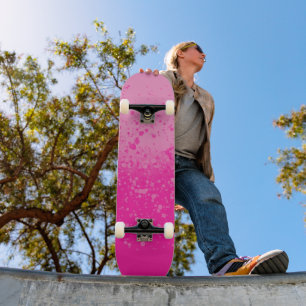 Rosa minimalism mini skateboard bräda 18,5 cm