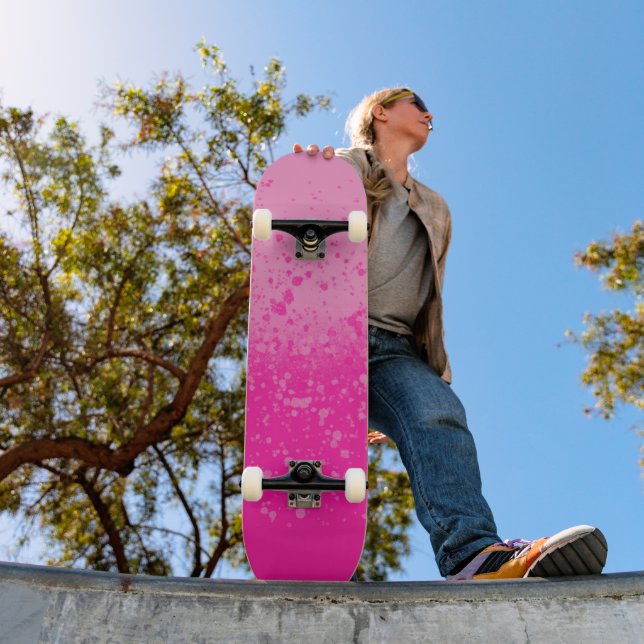 Rosa minimalism  mini skateboard bräda 18,5 cm (Utomhus 1)