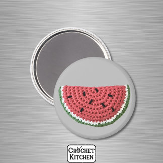 Rosa Minimalistisk mormor Fruktkrokett Watermelon Magnet