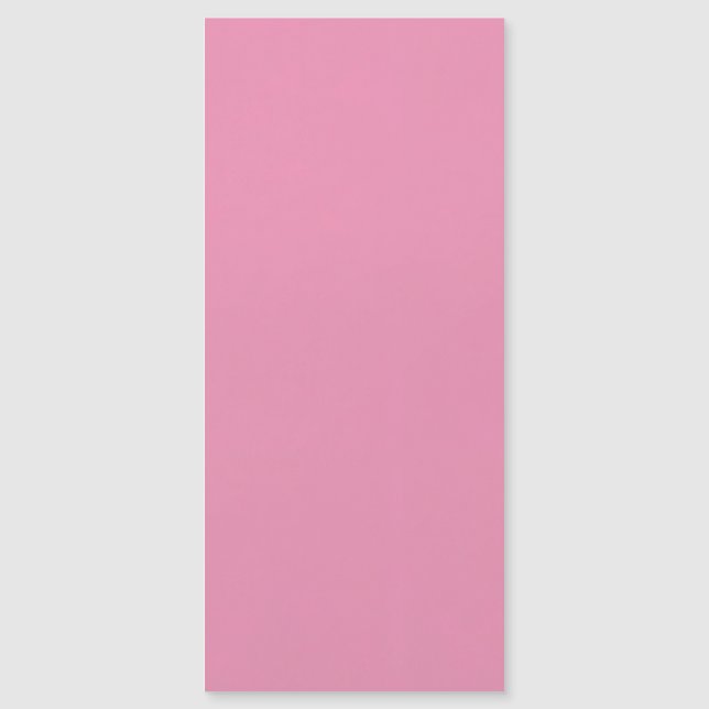 Rosa minimalistiskt magnetiskt kort | Mjuk lyx (Framsida)