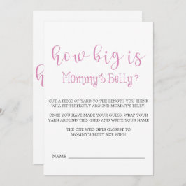 Rosa Minimalistiskt skript hur stor är Mammans bel