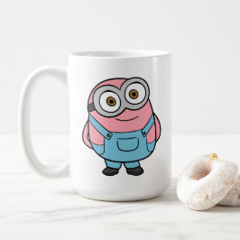 Rosa Minion Tecknad Serie Fanart Kaffemugg