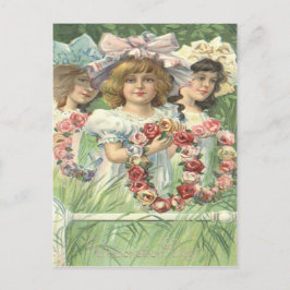 Rosa minnesdagen för Victorianflickakran Vykort