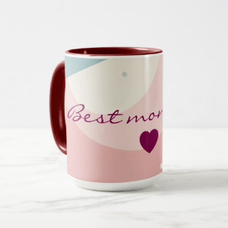 Rosa Mint Abstrakt Modern Samling Mugg