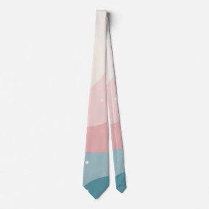 Rosa Mint Abstrakt Modern Samling Slips