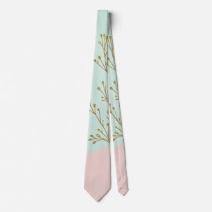 Rosa Mint Abstrakt Trendig Kollektion Slips
