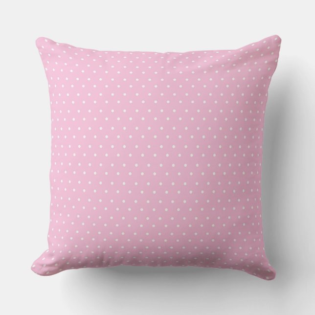 Rosa/Mint Polka punkt Reversible Pillow Kudde (Framsida)