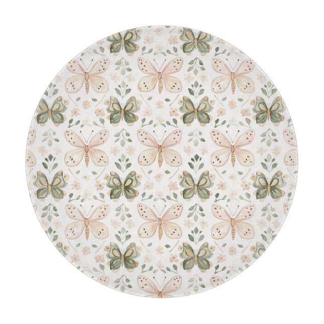 Rosa Mintgrön Fjäril (Framsidan)