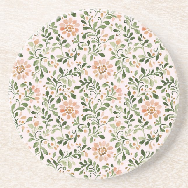Rosa Mintgrön Fjäril Underlägg (Framsidan)