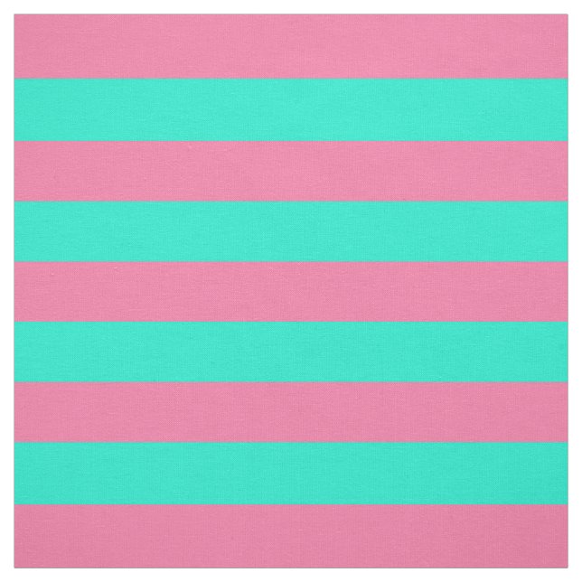 Rosa mintgrön randig design tyg (Provkarta)