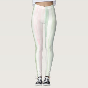 Rosa Mintränder Leggings