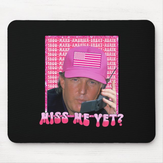 Rosa Miss Me ännu fin Trump 2024 Shirt Women Girl Musmatta (Framsidan)