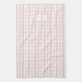 Rosa Mix Plaid Kökshandduk