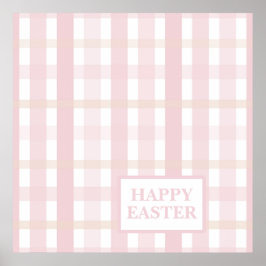 Rosa Mix Plaid Poster