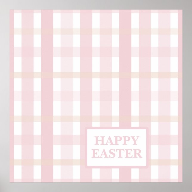 Rosa Mix Plaid Poster (Framsidan)