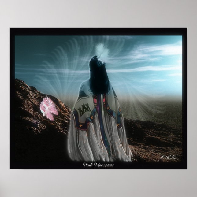 Rosa Moccasins 3D Art Poster (Framsidan)