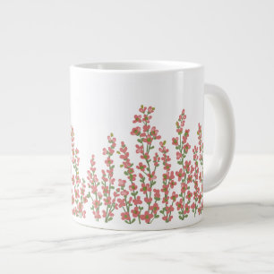 Rosa Modern Blommigt Bloom Jumbo Mugg