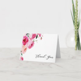 Rosa modern blomster Bat Mitzvah  Tack Kort