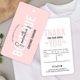 Rosa Modern Clothing Boutique Pris Märkre Visitkort
