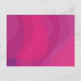 Rosa, modern, coola, trendig, vågigt i stadsmiljö vykort