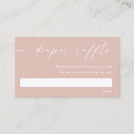 rosa, modern, enkel babydusch, raffel tilläggskort