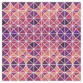Rosa Modern Geometric Tile Mönster Tyg