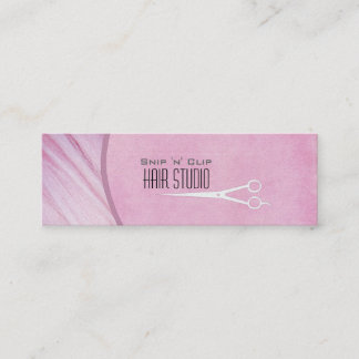 Rosa Modern Hair Stylist Salon Mini Visitkort