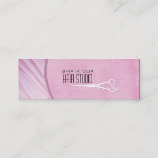 Rosa Modern Hair Stylist Salon Scissors Mini Visitkort