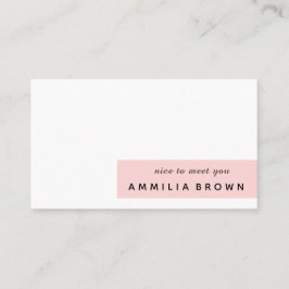  Rosa | Modern kvinnlig minimal design Visitkort