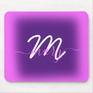 Rosa Modern Lila Minimal Namn Berry. Monogram Musmatta