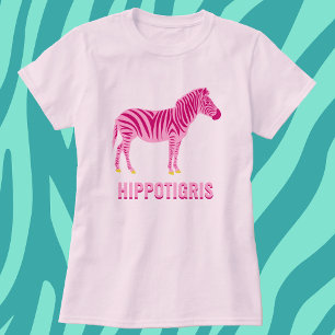Rosa Modern Minimal Zebra Silhouette T Shirt