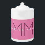 Rosa Modern, modernt, minimalistiskt Namn Initiale<br><div class="desc">Trendig Modern Anpassa Professionell Enkel design. Du kan enkelt redigera information om produkten.</div>