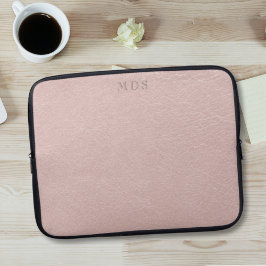  Rosa Modern Monogram Laptop sleeve