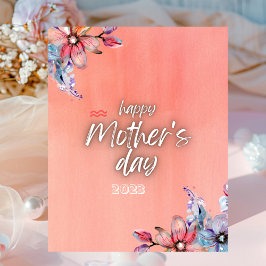 Rosa Modern Mors dag Poster