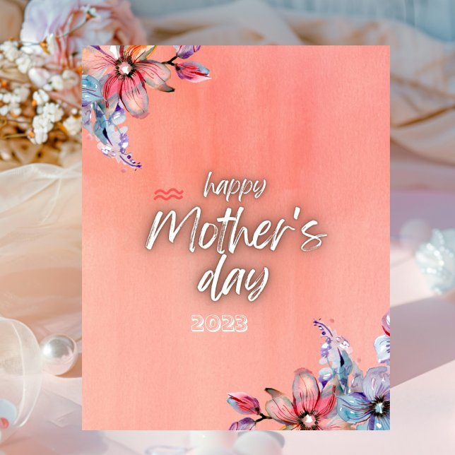 Rosa Modern Mors dag Poster (Skapare uppladdad)