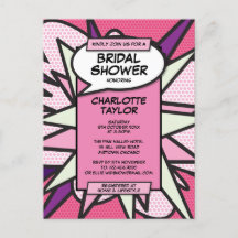 Rosa Modern Roligt Bröllopsfest Serietidning